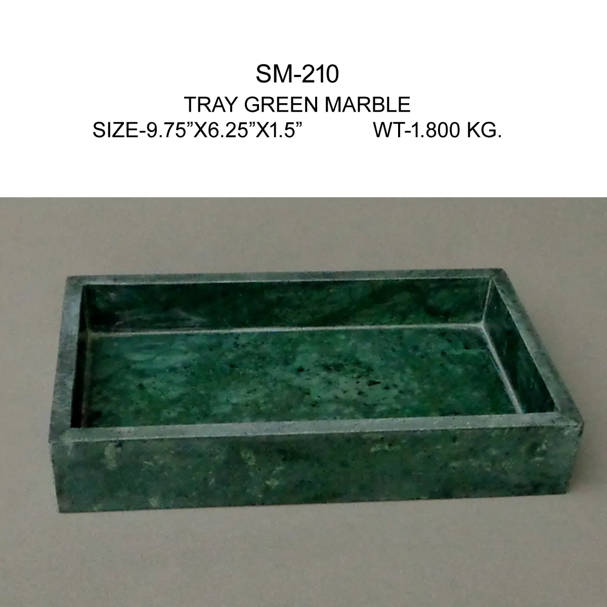 TRAY GREEN MARBLE